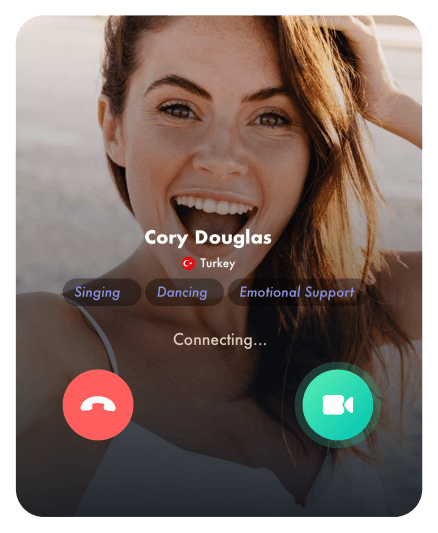 Live video call with girl