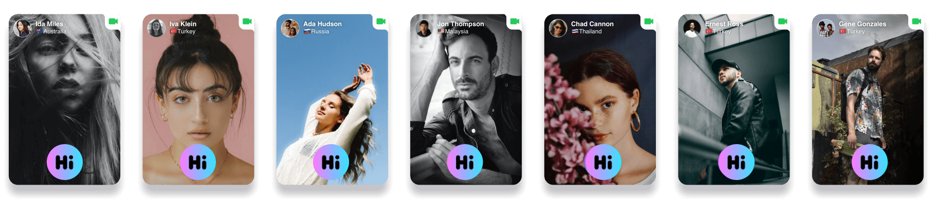 Banner showcasing the diversity of GoMeet.today's users.